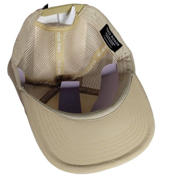 Two Roads Whalebone Foam Trucker Style Snapback Hat Tan One Size - Picture 6 of 8
